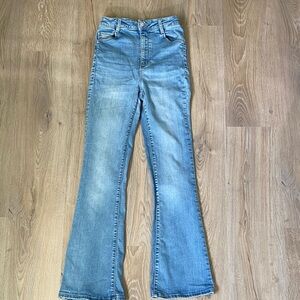 Garage Light Blue High Rise Flare Jeans- Size 3